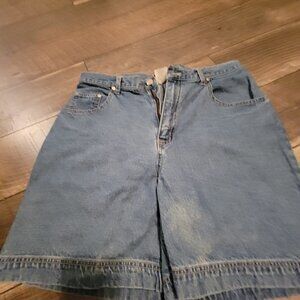 Vintage high waist shorts- Cenza by Palmetto's Size 12 light Blue Denim cuffed